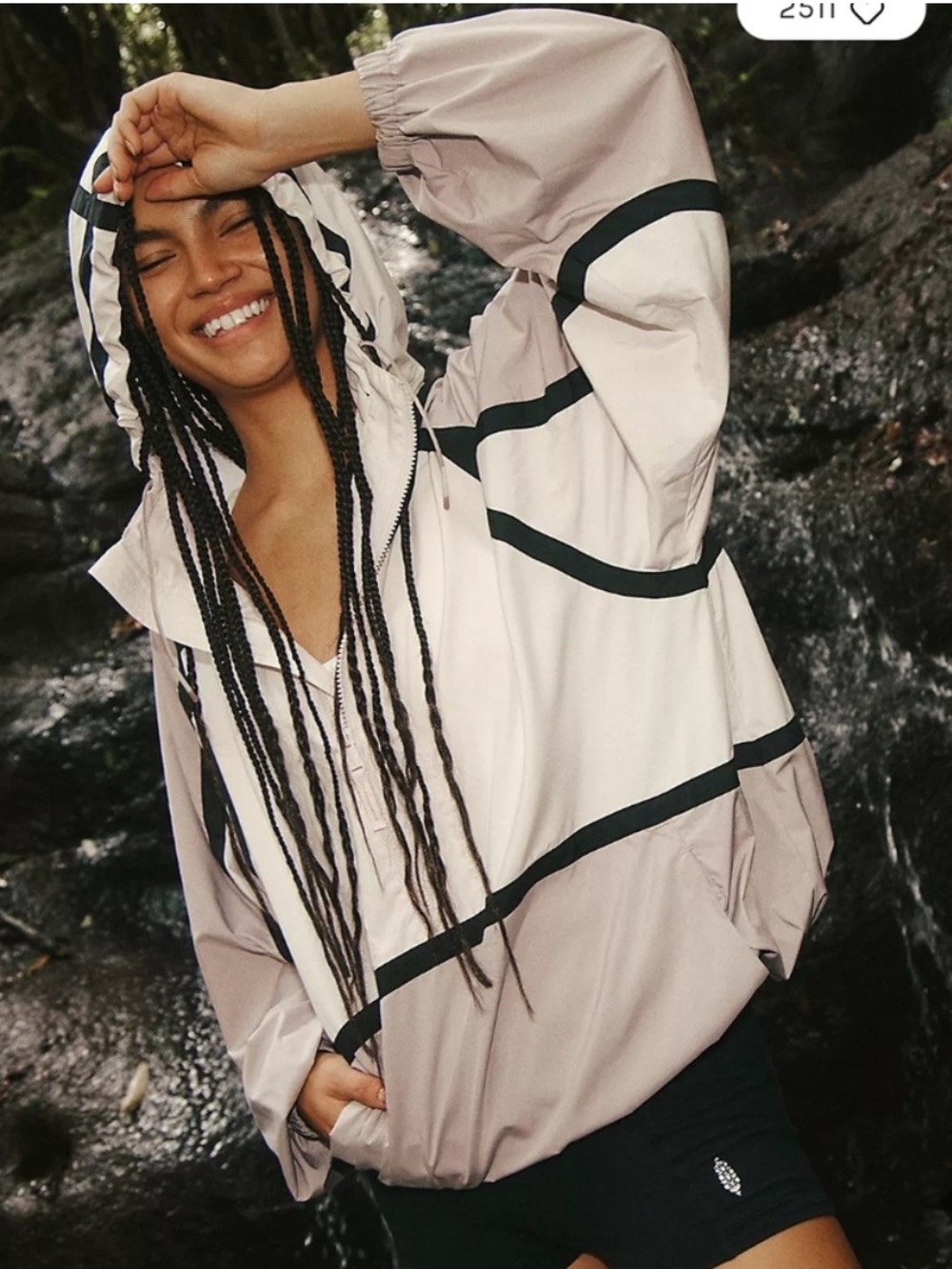 FP Movement Run Like the Wind Windbreaker Size S NWT